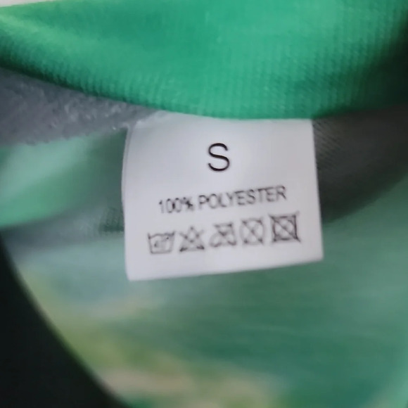 Vibrant Green Tie-Dye Shirt - Picture 6 of 12